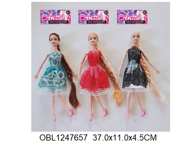 кукла длинный волос 3 вида A615-R20